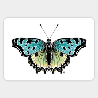 Not so real Butterfly blue Magnet